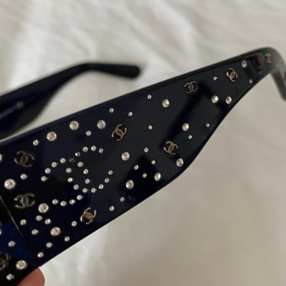 Chanel Swarovski Crystal CC Sunglasses 5134B main image 7